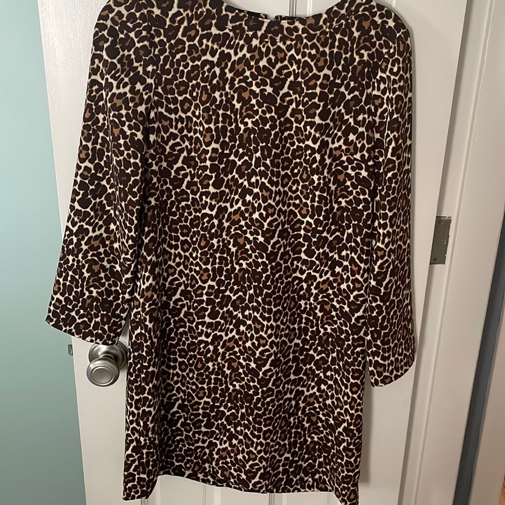 Jcrew cheetah print shift dress